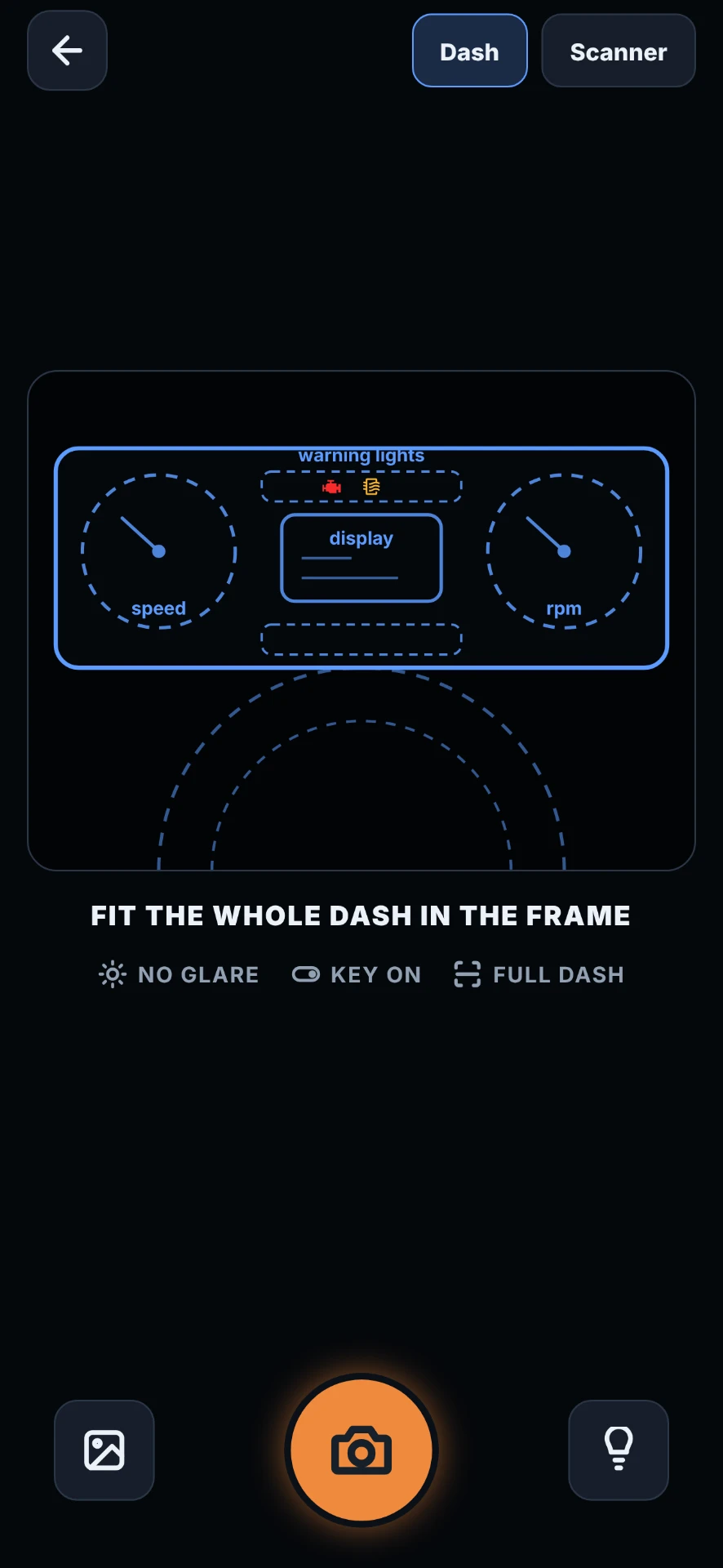 Frame the dash